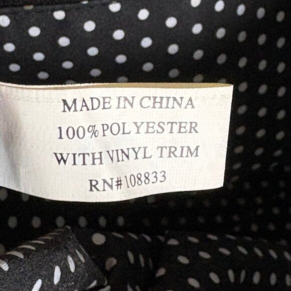 Lulu Guinness London Sights Beach Tote - Black/White - 20" w x 13" h x 5.5" d - Picture 12 of 13